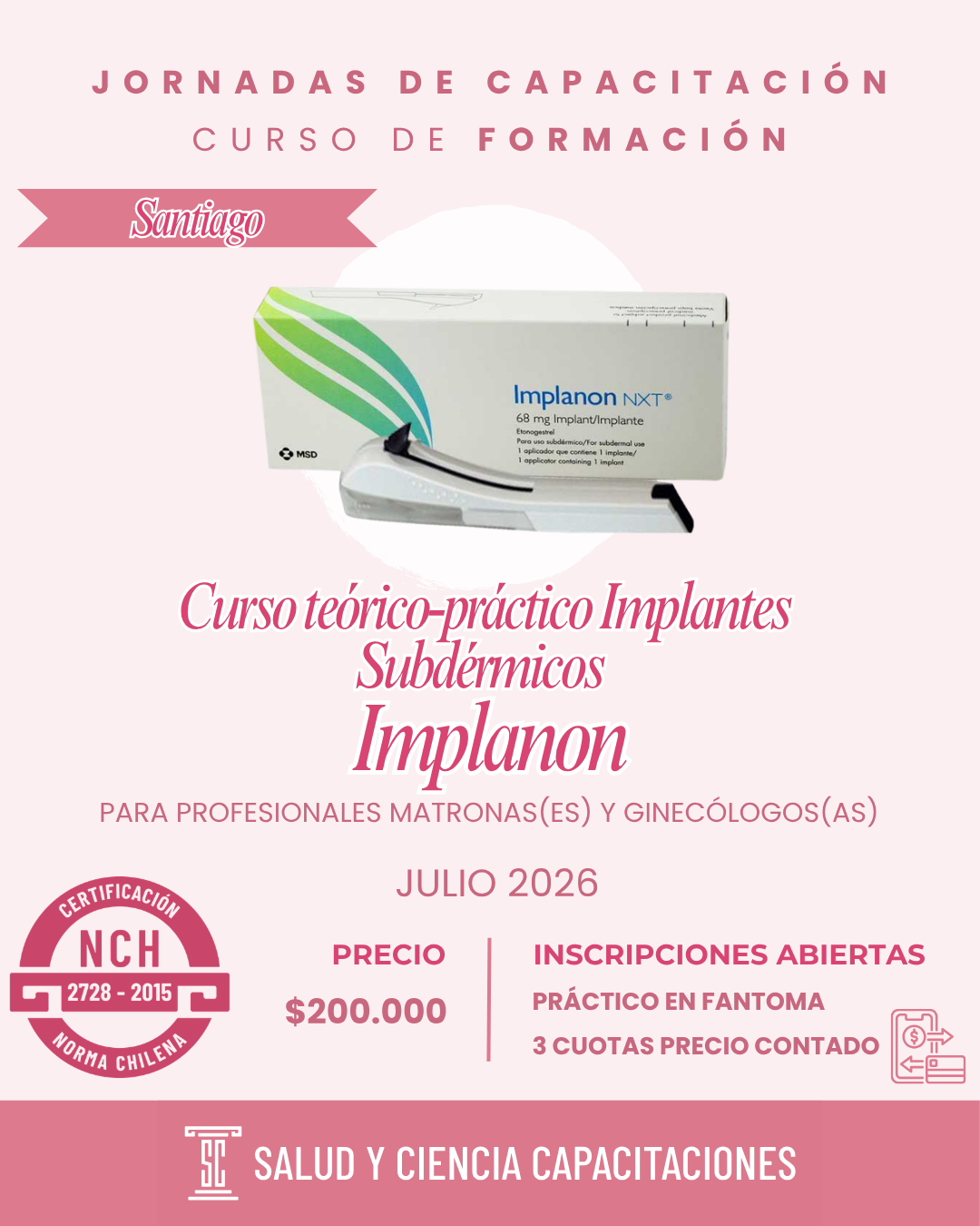 Curso Teórico-Práctico de Implante Subdérmico Implanon NXT (fantoma)