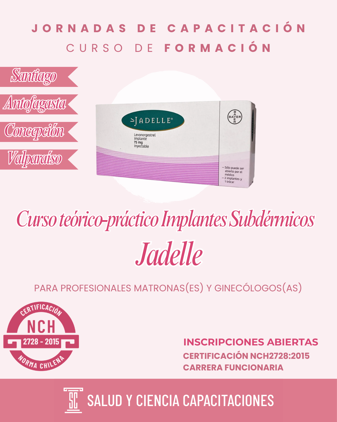 Curso Teórico-Práctico Implante Subdérmico Jadelle